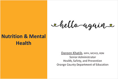 SWS 2025 - Nutrition and Mental Health